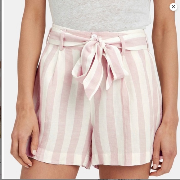 Rails Sz S Katy Petal Stripe Linen Blend Shorts - Picture 2 of 10